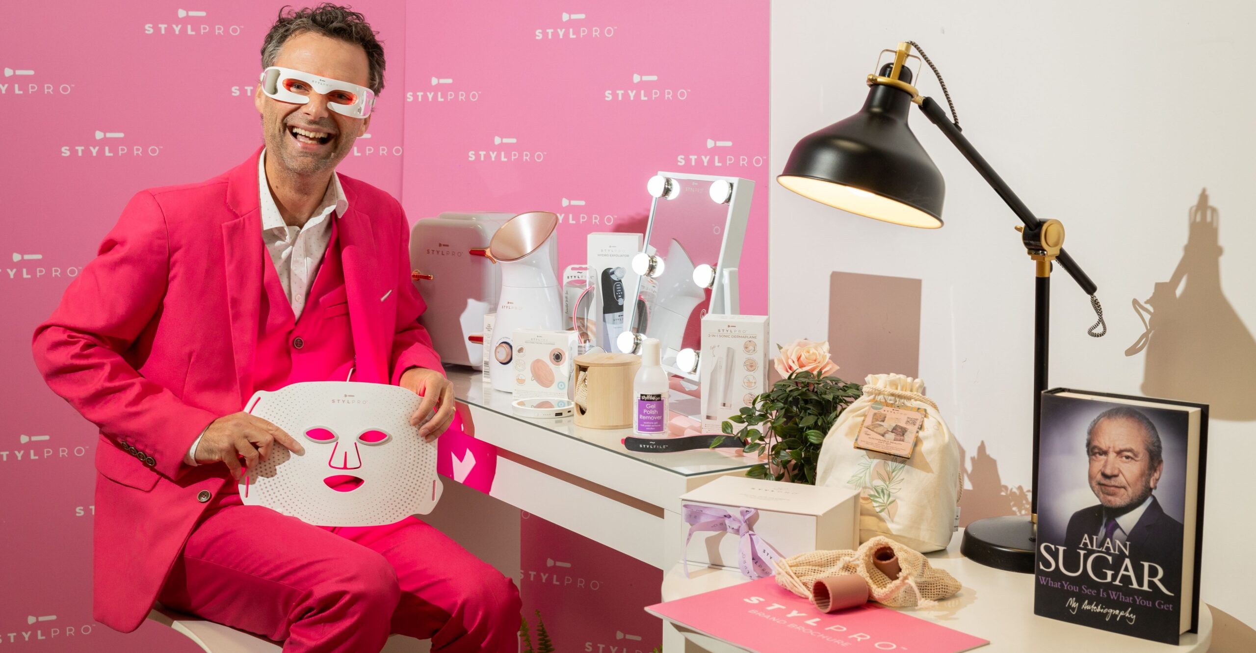 The anti-ageing goggles and mask are among six new products Pellereau has designed over the past two years that will launch in early September